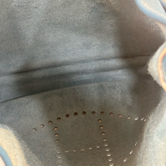 Hermes Evelyne GM III in Blue Jean Clemence with palladium hardware - Picture 13 of 16